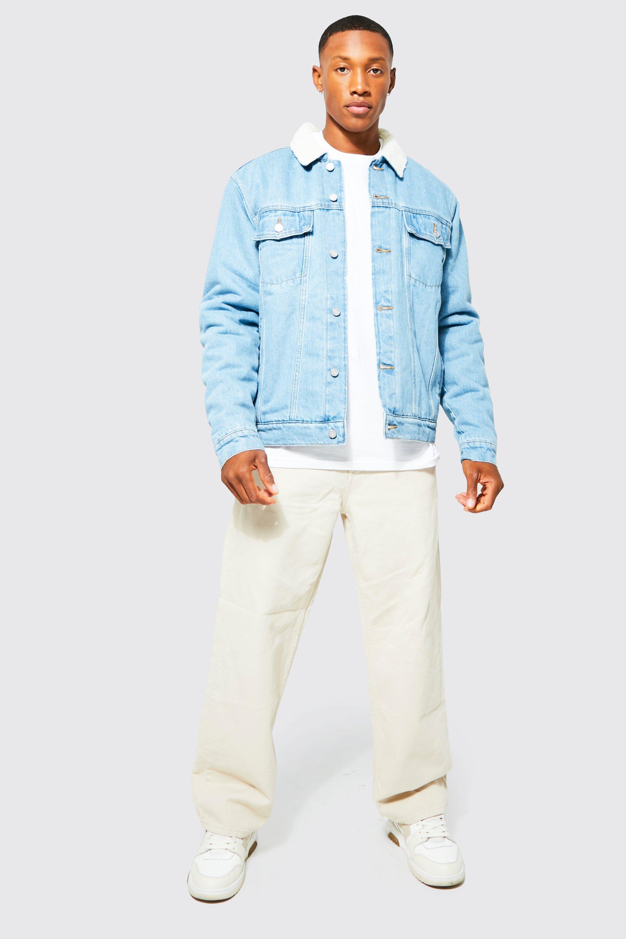 Long lined denim on sale jacket